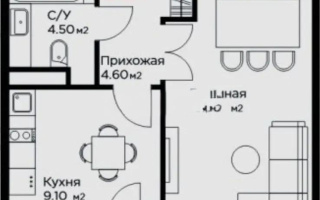 Продажа 1-комнатной квартиры, 40 м², ул. Е-36, дом  5 - Продажа квартир в новостройках Астаны