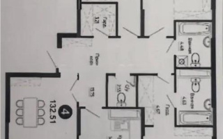 Продажа 4-комнатной квартиры, 132 м², ул. Е-882, дом  7/1 - Продажа квартир в Казахстане