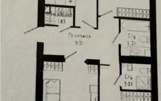 Продажа 3-комнатной квартиры, 90.1 м², ул. Нажимеденова, дом  30/1 - Продажа  трехкомнатных квартир в Астане с фото