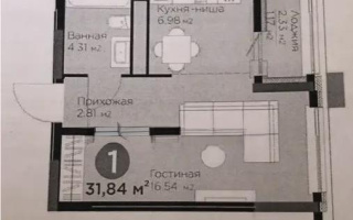 Продажа 1-комнатной квартиры, 32 м², пр. Туран, дом  55/5 - Продажа квартир в Астане без посредников