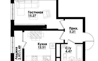 Продажа 1-комнатной квартиры, 39 м², ул. Симферопольская, дом  1/2 - Продажа квартир в Алматы