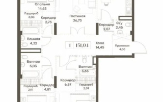 Продажа 4-комнатной квартиры, 151 м² - Недвижимость в Алматы