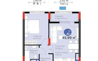 Продажа 2-комнатной квартиры, 46 м² - Продажа квартир в новостройках Астаны - страница 39