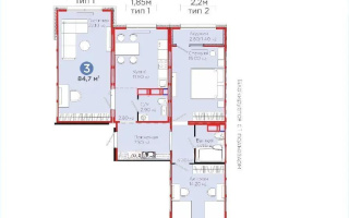 Продажа 3-комнатной квартиры, 84.7 м², пр. Аль-Фараби, дом  46/21 - Продажа  трехкомнатных квартир в новостройках Астаны