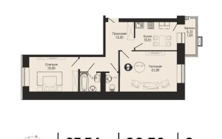 Продажа 2-комнатной квартиры, 67.7 м², ул. Жангельдина, дом  14 стр - Продажа квартир в Астане без посредников