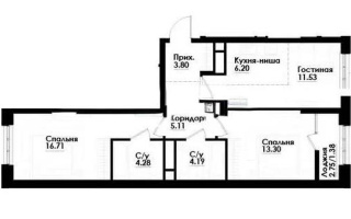 Продажа 3-комнатной квартиры, 66.5 м², ул. Толе би, дом  290/1 - Продажа  трехкомнатных квартир в Алматы