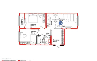 Продажа 3-комнатной квартиры, 68.4 м², ул. С-902, дом  8 - Продажа квартир в новостройках Астаны с фото
