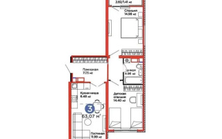 Продажа 3-комнатной квартиры, 63 м² - Продажа трехкомнатных квартир в монолитном доме в Астане