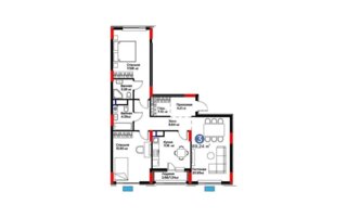 Продажа 3-комнатной квартиры, 89.24 м²