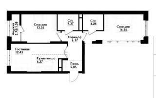 Продажа 3-комнатной квартиры, 67 м² - Продажа  трехкомнатных квартир в новостройках Алматы - страница 2
