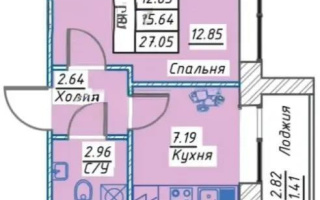Продажа 1-комнатной квартиры, 23 м², ул. Тынышбайулы, дом  6 стр - Продажа  однокомнатных квартир в Астане