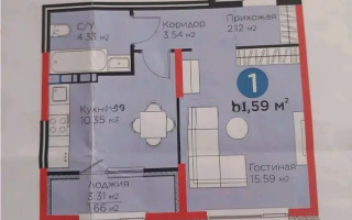 Продажа 1-комнатной квартиры, 37.59 м², ул. Тараз, дом  8/1 стр - Продажа квартир в Алматы