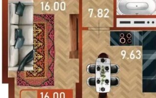Продажа 1-комнатной квартиры, 40 м²