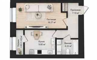 Продажа 1-комнатной квартиры, 38.81 м² - Продажа квартир в новостройках Астаны - страница 5