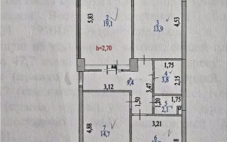 Продажа 3-комнатной квартиры, 74.8 м², ул. Кордай, дом  75 - Продажа квартир в Астане