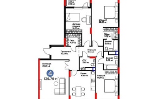 Продажа 4-комнатной квартиры, 137 м², ул. Е-899, дом  3 - Продажа  четырехкомнатных квартир в Астане без посредников с фото
