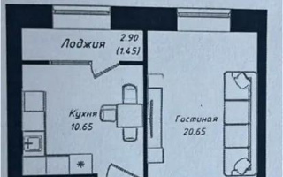 Продажа 1-комнатной квартиры, 40.37 м² - Продажа однокомнатных квартир в р-не Сарыарка Астаны