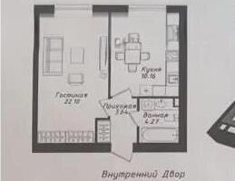 Продажа 1-комнатной квартиры, 42 м² - Продажа однокомнатных квартир в блочном доме в Астане