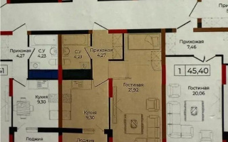 Продажа 1-комнатной квартиры, 41.3 м², ул. Анет баба, дом  4 - Продажа  однокомнатных квартир в Астане