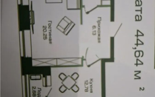 Продажа 1-комнатной квартиры, 44.64 м², ул. Калдаякова, дом  59 стр - Продажа  однокомнатных квартир в Астане с фото