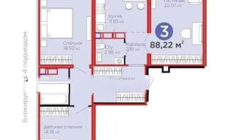 Продажа 3-комнатной квартиры, 88.22 м² - Продажа трехкомнатных квартир от собственников в Астане - страница 23