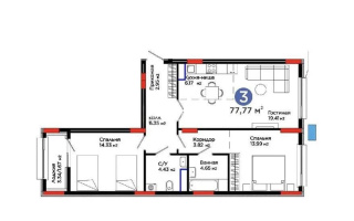 Продажа 3-комнатной квартиры, 77.77 м² - Продажа квартир в Астане - страница 21
