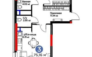 Продажа 3-комнатной квартиры, 75.16 м² - Продажа квартир в новостройках Астаны - страница 21