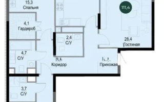 Продажа 3-комнатной квартиры, 111 м², ул. Утепова, дом  31 - Продажа  трехкомнатных квартир в Алматы с фото