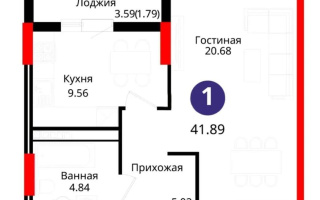 Продажа 1-комнатной квартиры, 42 м², ул. Е-429, дом  14 - Продажа квартир в новостройках Астаны без посредников