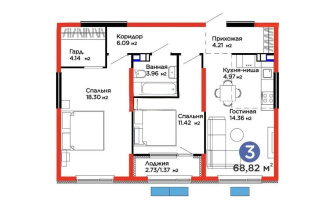 Продажа 3-комнатной квартиры, 68.82 м² - Продажа трехкомнатных квартир в Алматы - страница 8