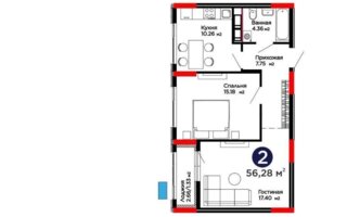 Продажа 2-комнатной квартиры, 56.28 м² - Продажа двухкомнатных квартир в р-не Есиль Астаны - страница 41