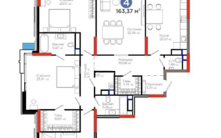 Продажа 4-комнатной квартиры, 164 м², ул. Рыскулова, дом  3 - Продажа  четырехкомнатных квартир в Астане без посредников с фото