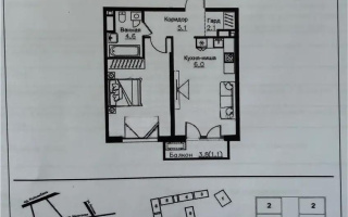 Продажа 2-комнатной квартиры, 51.9 м², ул. Ауэзова, дом  3г/2 - Продажа квартир в Алматы