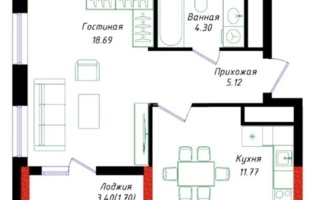 Продажа 1-комнатной квартиры, 42 м² - Продажа квартир в монолитном доме в Астане