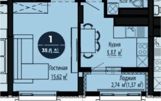 Продажа 1-комнатной квартиры, 41 м², ул. Шарля де Голля, дом  14 стр - Продажа квартир в Астане без посредников