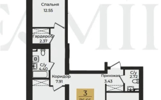 Продажа 3-комнатной квартиры, 76.66 м², ул. Е-652, дом  56 стр - Продажа  трехкомнатных квартир в Астане