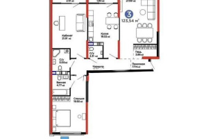 Продажа 3-комнатной квартиры, 120 м² - Продажа квартир в монолитно-каркасном доме в Казахстане - страница 41