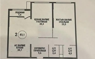 Продажа 3-комнатной квартиры, 85 м², ул. Розыбакиева, дом  197/2 - Продажа  трехкомнатных квартир в новостройках Алматы