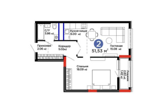 Продажа 2-комнатной квартиры, 52 м², ул. Мухаммед Али Джинна, дом  5 - Продажа  двухкомнатных квартир в Астане без посредников