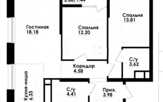 Продажа 3-комнатной квартиры, 68.5 м², ул. Толе би, дом  290/1 - Продажа  трехкомнатных квартир в Алматы с фото