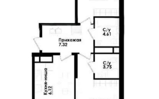 Продажа 3-комнатной квартиры, 71 м², ул. Толе би, дом  290/1 - Продажа  трехкомнатных квартир в новостройках Алматы без посредников