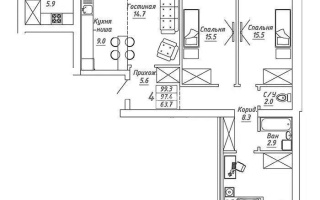 Продажа 4-комнатной квартиры, 100 м², ул. Бокейхана, дом  13 стр - Продажа  четырехкомнатных квартир в Астане без посредников с фото
