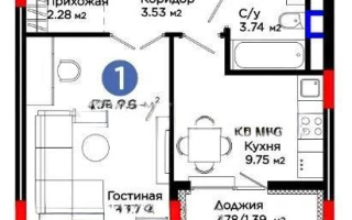 Продажа 1-комнатной квартиры, 35.86 м², пр. Туран, дом  57д - Продажа  однокомнатных квартир в Астане без посредников