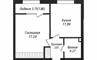 Продажа 1-комнатной квартиры, 40 м²