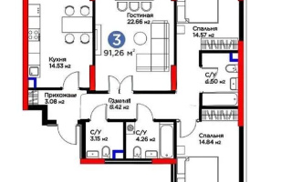 Продажа 3-комнатной квартиры, 92 м², ул. Кенесары, дом  54 - Продажа  трехкомнатных квартир в Астане
