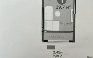 Продажа 1-комнатной квартиры, 29.7 м², ул. Белжайлау, дом  47а - Продажа  однокомнатных квартир в Алматы без посредников с фото