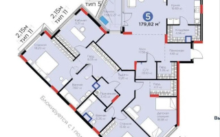 Продажа 5-комнатной квартиры, 180 м² - Продажа пятикомнатных и более квартир в Астане