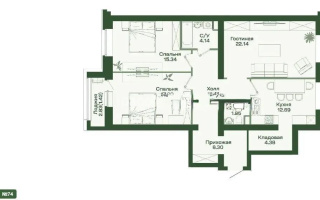 Продажа 3-комнатной квартиры, 98.97 м², ул. Калдаякова, дом  59 стр - Продажа квартир в Астане