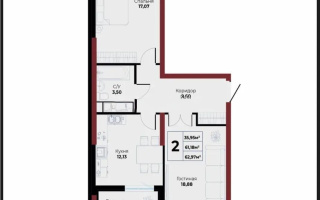 Продажа 2-комнатной квартиры, 62.97 м² - Продажа двухкомнатных квартир в Астане - страница 6
