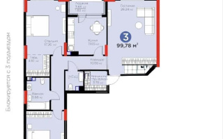Продажа 3-комнатной квартиры, 99.9 м², ул. Хусейна бен Талала, дом  39 - Продажа квартир в Астане без посредников